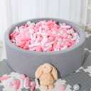 5 x STARBOLO Ball Pit Balls for Kids -Pack of 150 200 500 Colorful Ball Pit Balls Crush Proof Plastic Toy Balls for Toddlers Ball Pit, Ball Pit Play Tent, Baby Pool Water Toys (120, Pink/White/Pearl Pink/Pearl White)