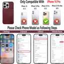 GUERNICA for iPhone 16 Pro Wallet Case with RFID Blocking Card Holder for Women Men, Kickstand Shockproof Phone Case for iPhone 16 Pro(6.3"),Wine Red