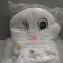 SOMSOC Easter Bunny Costume Adult Rabbit Onesie Outfit Deluxe Plus Size Bunny Suit for Men Women (XX-Large)