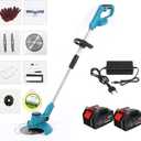 Cordless String Trimmer & Edger,3 in 1 Brushless Electric Lawn Mower Weed Eater Cordless Electric Grass Trimmer Lawn Edger Brush Cutter for Yard and G
