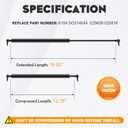 Rear Hatch Door Lift Supports Struts Shocks for 2005-2008 Jeep Grand Cherokee 6104