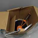 Drain Auger, Clog Remover with Drill Adapter, 25 Feet Flexible Plumbing Snake Use Manually or Powered for Kitchen, Bathroom and Shower Sink, Comes with Gloves (orange)