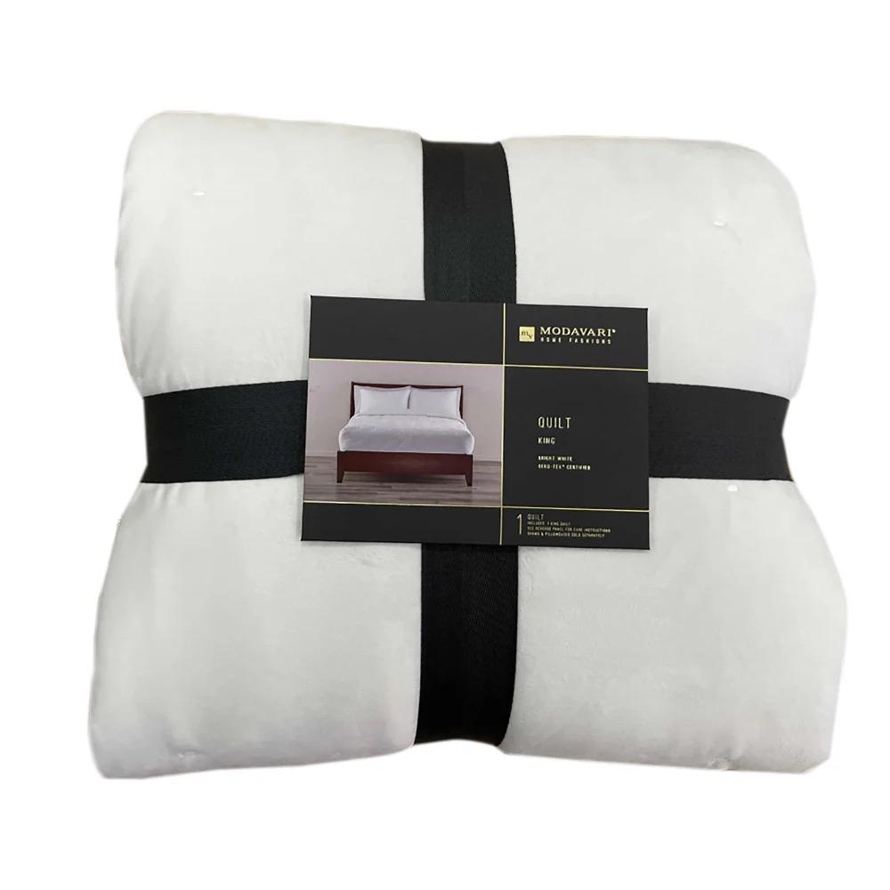 Modavari Home Fashions Quilt-K white