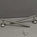 Nolimas Brushed Nickel Bath Towel Bar Single Bars Towel Rack Rod Classic Wall Mounted SUS304 Stainless Steel Bathroom Towel Holder Toilet Kitchen Towel Shelf Single Layer,24 inches