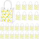 Tioncy 24 Pcs Lemon Party Favor Bags PVC Gift Snacks Bags She Found Her Main Squeeze Bridal Shower Party Favors with Handles Clear Lemon Theme Treat Goodies for Wedding Summer Supplies
