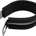 1.25" Cable Clamp Stainless Steel Rubber Cushioned Insulated Metal Clamp, Tube Holder for Tube, Pipe or Wire Cord Installation (12 Pack)