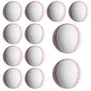 Baisidiwei Soft Baseballs, Foam Baseballs for Kids Teenager Players Training Balls 12Pcs Foam Baseballs Training Balls for Hitting and Indoor or Outdoor Play