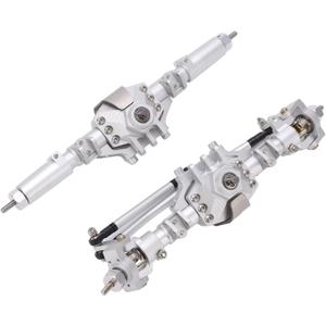 Metal Front Rear Aluminum Alloy Axle Housing for 1/24 SCX24 90081 RC Car Replace