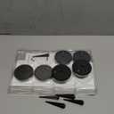 Peasur Solar Ground Lights Outdoor, 6 Pack Flat Solar Powered Disc Lights, IP68 Waterproof, Anti-Rust, Landscape Lighting for Pathway Garden Yard Lawn Walkway Landscape Driveway, Mini, Cool White