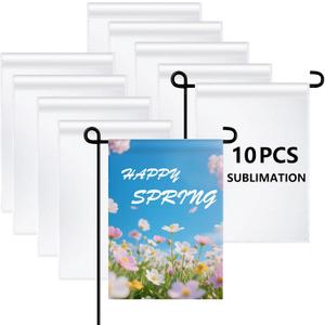 10 PCS sublimation garden flags blank christmas easter garden flag 18×12 Inch Polyester Banners Flag for Outdoor Courtyard Decoration