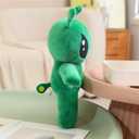 OSOCU 13.5in Adorable Green Alien Plush Toy | Ultra-Soft Stuffed Figure | Great for Home & Room Decoration | Ideal Birthday/Halloween for All Genders | a Must-Have for Sci-Fi Lovers