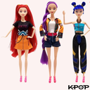 Kpop Demon Hunters Toys Action Dolls Set, 11.5inch Poseable Dolls with Movable Joints, 3Pack Collectible Model Toys for Fans and Kids Game Gift