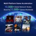 Turbo Gaming Router & WiFi Extender Booster, Game Accelerator for PS5, PS4, Xbox, Switch 2 & PC, Low Ping & Lag Reduction for Online Gaming, Includes 90-Day VIP Core Plan