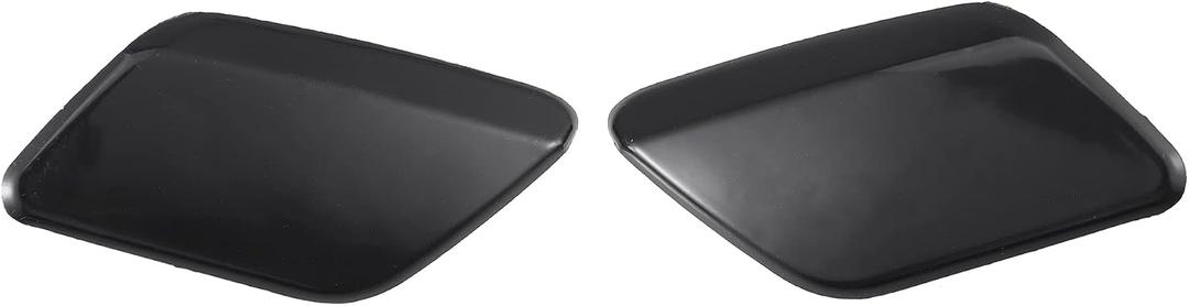 ACROPIX Front Left Right Side Bumper Headlight Washer Nozzle Cover Cap Fit for Volvo S60 - Pack of 2 Black