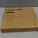 Laptop VESA Mount Tray Holder for Monitor Arms and Stands 75x75mm 100x100mm Clamp Notebook Adjustable 12 to 17 inch Black Universal