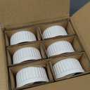 LE TAUCI Ramekins 6 OZ, Ceramic Souffle Dishes, Oven Safe Custard Cups for Baking, Creme Brulee, Pudding, Dessert, Microwave & Dishwasher Safe, Set of 6, White