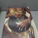 3Pcs Framed Black Girl Wall Art African American Canvas Prints Gold Nail Art Posters Vinyl Record Dress Paintings Dreadlock Lollipop Pictures Urban Chic Decor for Living Room Bedroom Home Decoration 16x24