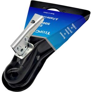 A-Frame Trailer Coupler with 2" Ball Size Capacity 5000lbs Black Trailer Coupler for Towing RV, Boat, Camper Class III