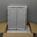 5 Pack Stackable Closet Storage Basket - Stackable Storage Bins, Multifunctional & Foldable Closet Organizer Waterproof, Wardrobe Cupboard Space-Saving Hat Storage Drawer Organizer, White