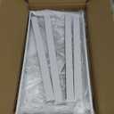 Pull Out Pots and Pans Organizer Under Cabinet, Expandable Sliding Lid Holder and Pan Rack for Kitchen, Slide Out inside Cabinet for Pot Lid, Bakeware, Dishes, 10 Adjustable Dividers, 2 Pack White