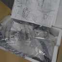 Ceiling Fan with Lights Remote Control, 24" Black, 6 Speeds 3 Light Color Low Profile Flush Mount Ceiling Fan for Kitchen Bedroom