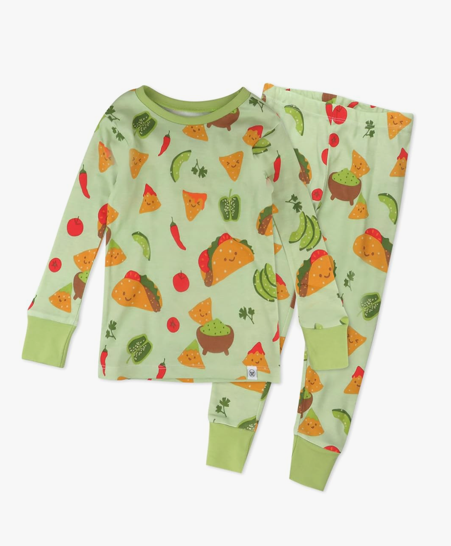HonestBaby 2-Piece Pajamas Sleepwear Pjs 100% Organic Cotton for Baby, Toddler, Kids, Boy Size 7