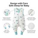 BubblePanda Rayon Made from Bamboo Toddler Sleep Sack with Feet 1.0 Tog Ultra Soft Toddler Sleeping Sack 3t-4t Sleep Bag Walker Quilted Wearable Blanket with Legs 2-Way Zipper Lightweight Extra Long, XL