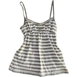 Floral Graphic Crop Tops Women Spaghetti Strap Tank Top Y2k Coquette Bow Tie Camisole Vintage Grunge Streetwear (S)