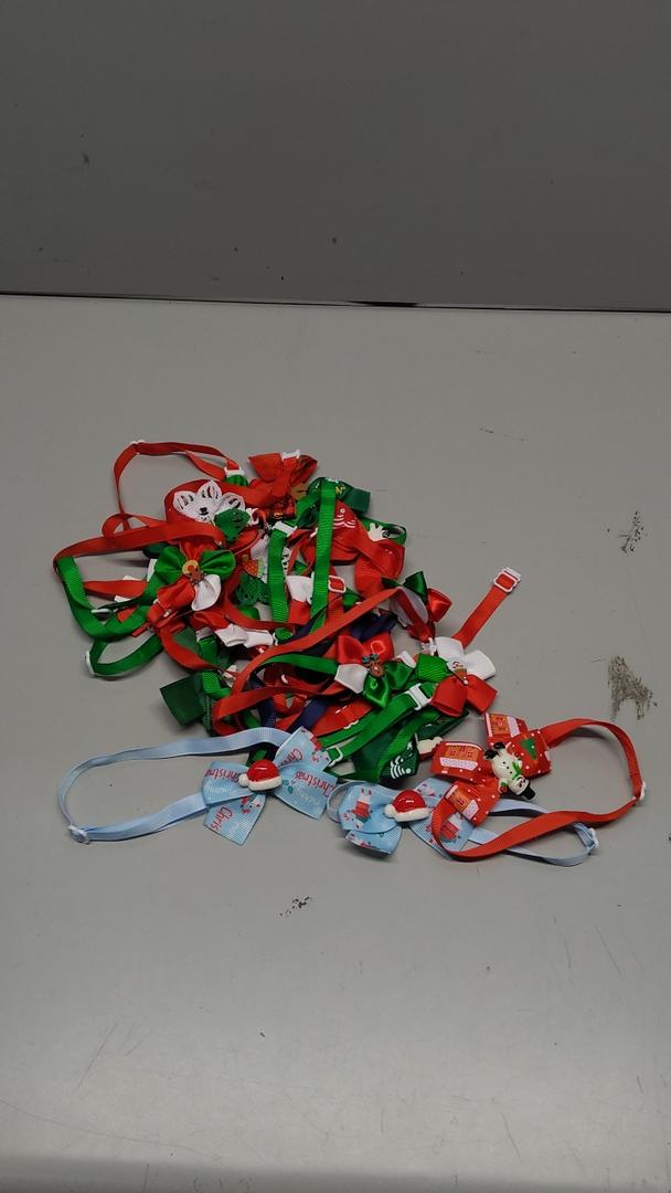 20 Pcs Pack Christmas Small Bow Ties Cute