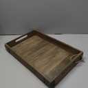 Acacia Wood Rectangle Serving Tray 20.5" x 17" x 2.4"
