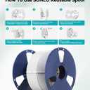 SUNLU Refill PETG Filament 1.75mm, PETG Refill 3D Printer Filament, Suitable for Bambu Lab Filament and SUNLU Reusable spools, Dimensional Accuracy +/- 0.02 mm, 1kg per Spool, 4 Pack, 4 White