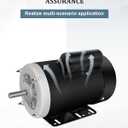 Electric Motor, 1/2HP Farm Duty Motor, Single Phase Motor 1750RPM 115/230V 56 Frame 5/8" Shaft Diameter 60HZ 4Pole TEFC CW/CCW