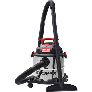 Shop Vacuum Wet and Dry 5 Gallon 4 HP Stainless Steel Wet Dry Vac with Powerful Suction and Blowing Function, Portable 3 in 1 Shop Vacuum for Home, Garage, Car, Jobsite and Workshop, EM18115