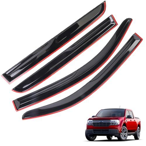 ECNEREFERR Window Visors Rain Guards Deflector Fit for 2022 2023 2024 Ford Maverick Accessories 4 pcs -Ram Window Deflector Visors Vent Sun Rain Guard Shade