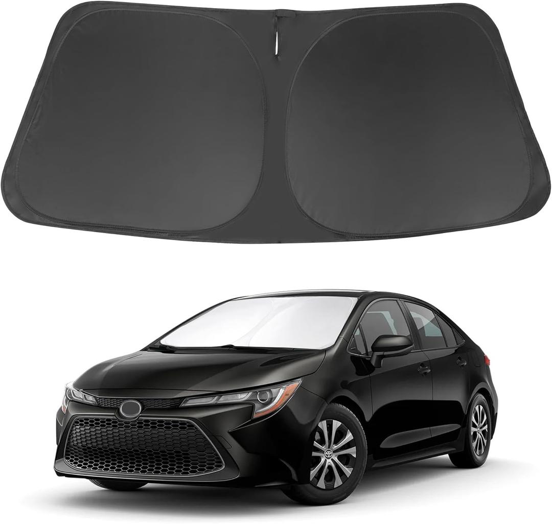 Windshield Sun Shade Fit for 2020-2024 2025 2026 Toyota Corolla Accessories (Not for Corolla Cross) Window Sunshade Protect Car from Sun Rays