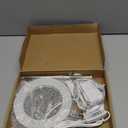 LORDEM Grow Light, LED Plant Light for Indoor Plants Growing, Full Spectrum Desk Growth Lamp with Automatic Timer for 4H/8H/12H, 4 Dimmable Levels, Height Adjustable 9.8"-30.6" (White with Base)