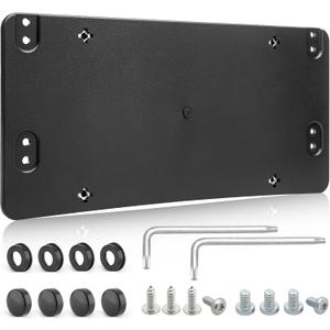 RED WOLF Rear License Plate Bracket Fit for 2008-2024 Mercedes-Benz Replace for Tail Bumper Car Tag Holder Frame Replace OE 1698170211 A0008101711 w/Mounting Screws Cover Wrench