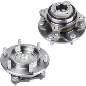 Autoround 2-Pack 2WD Front Wheel Bearing and Hub Assembly 950-004 fits for Toyota Tacoma 05-19 / 4Runner 03-19 / FJ Cruiser 07-09 RWD, 6 Lugs