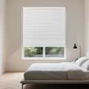 Allesin Cordless Blackout Cellular Shades, Honeycomb Blinds for Windows, Thermal Insulated & Noise Dampening, Room Darkening Window Coverings for Bedroom & Nursery, White, 26" W x 64" H