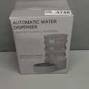 RIZZARI Dog Water Bowl Dispenser: 5L Automatic Stainless Steel Gravity Feeder - Large Capacity for 8-20 LB Cats with Joint Spine Pain - for Kitchen Bedroom (['White'])