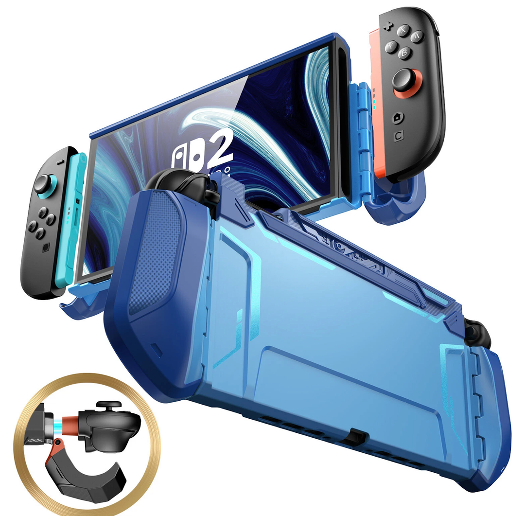 Mumba Full Protection Dockable Case For Nintendo Switch 2 (7.9") TPU Grip Cover