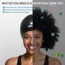 WHALE Extra Large Swim Cap for Women and Men, Durable Silicone Swim Cap with Ear Protection, Unisex Adult Swim Caps for Long, Thick, Curly Hair, Dreadlocks, Braids, Weaves, and Afro Hair