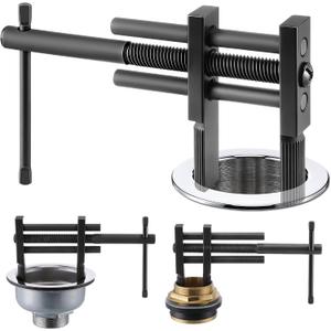 Adjustable T Handle Tub Drain Wrench Strong Grip for 0.7-3.7 inch Drains Removes Old, Broken, Stubborn Bath & Shower Drains & Closet Spuds Strong Applicability Essential Plumbing