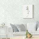 3 x Ismoon Green Peel and Stick Wallpaper Boho Geometric Contact Paper 17.3"x78.7" Sage Green Modern Removable Wall Paper for Kitchen Cabinet Self Adhesive Wallpaper Bathroom Waterpoof Decor Vinyl