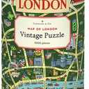 Cavallini 1000 Piece Puzzle, Map of London (PZL/LONMAP)