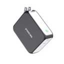 yoocas Portable Power Bank, 2in1 Hybrid Charger-5000mAh 20W Portable Charger with 45W GaN Charger-USB C Dual Ports for MacBook, Dell, Samsung, iPhone, iPad, Switch,Steam Deck and ect-Black & White