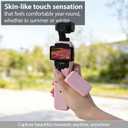 Case for DJI Osmo Pocket 3/Xtra Muse Camera, Soft Silicone Protective Case, Slim Fit Skin with mic Cover and Screen Protector Accessories for Osmo Pocket 3/Xtra Muse,Anti-Scratch (Pink)