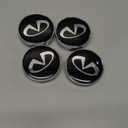 4PCS Wheel Center Caps for Infiniti QX50 Q50 Q70 Q70L Q60 QX60 QX80 EX25 EX35, Diameter 60mm/2.36" Wheel Hub Caps ABS Rim Center Hub Cover (Black)