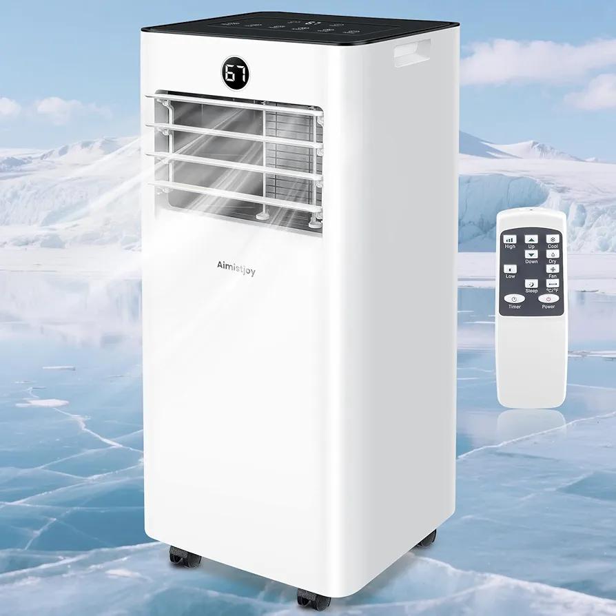 Aimistjoy 10000 BTU Portable Air Conditioners,4-In-1 Cooling/Fan/Sleep, AC Unit With Remote Control,Timer