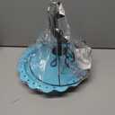 Heated Bird Bath for Deck Railing, Powerful 100W Thermostatically Controlled Heated Bird Baths for Outdoors for Winter, Heated Birdbath Water Heater for Outside Garden Yard Patio Lawn (Blue)